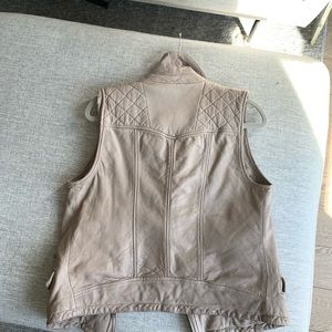 All saints leather vest